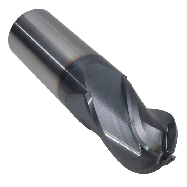 Cortador Carburo 4 Filos Punta Bola TiALN Mastercut