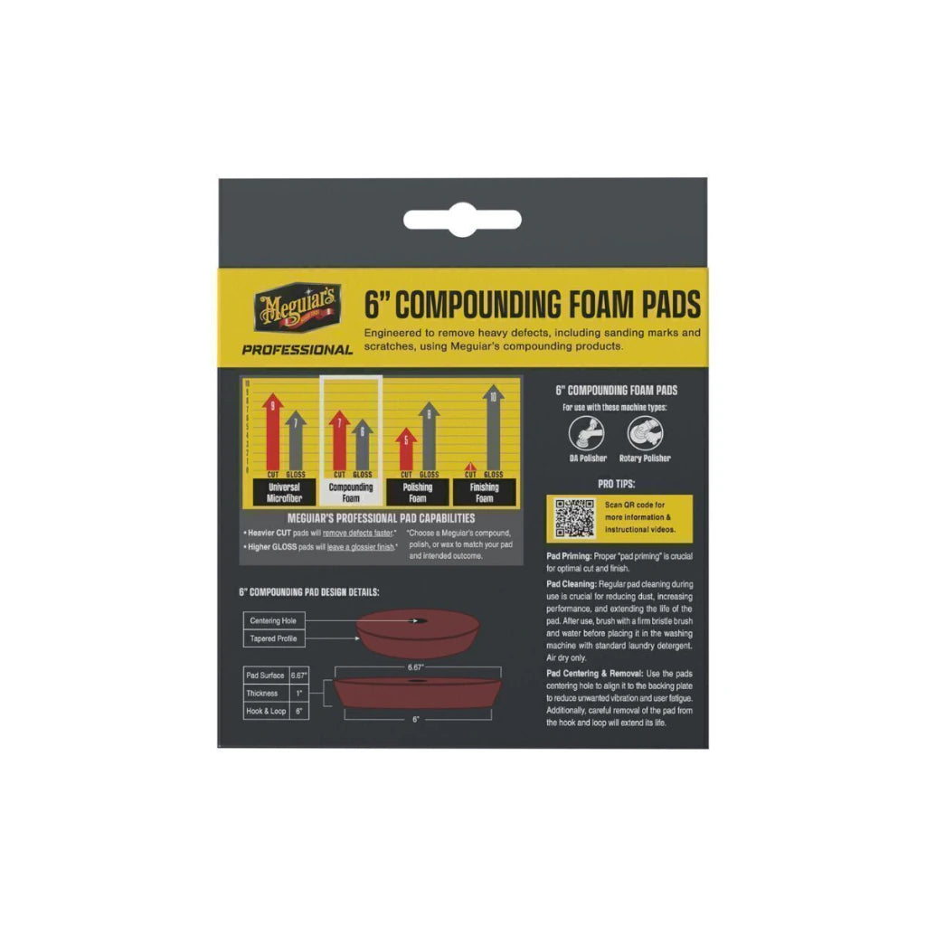 DISCO DE ESPUMA DE CORTE PRO 2 PIEZAS 6 MEGUIARS