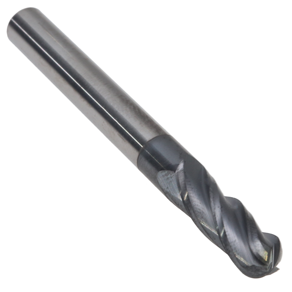 Cortador Carburo 4 Filos Punta Bola TiALN Mastercut