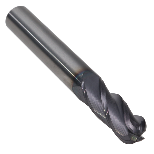 Cortador Carburo 4 Filos Punta Bola TiALN Mastercut