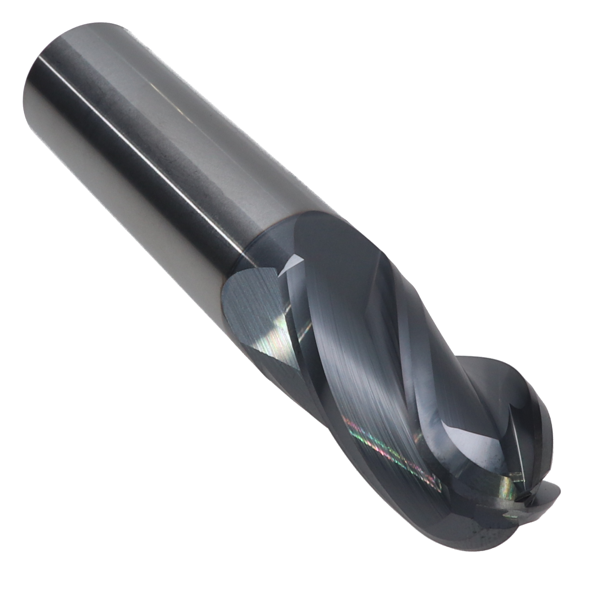 Cortador Carburo 4 Filos Punta Bola TiALN Mastercut