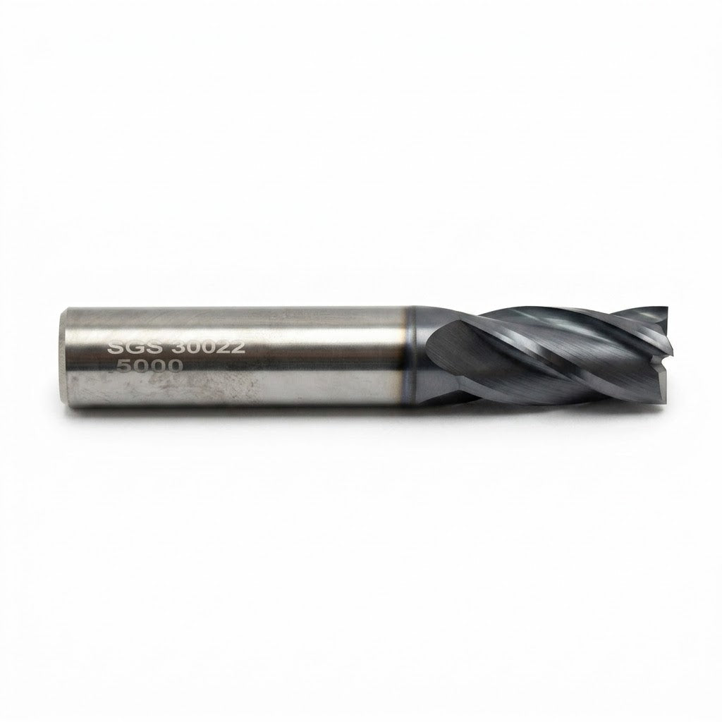 Cortador Carburo 4 Filos Punta Plana TiAlN SGS