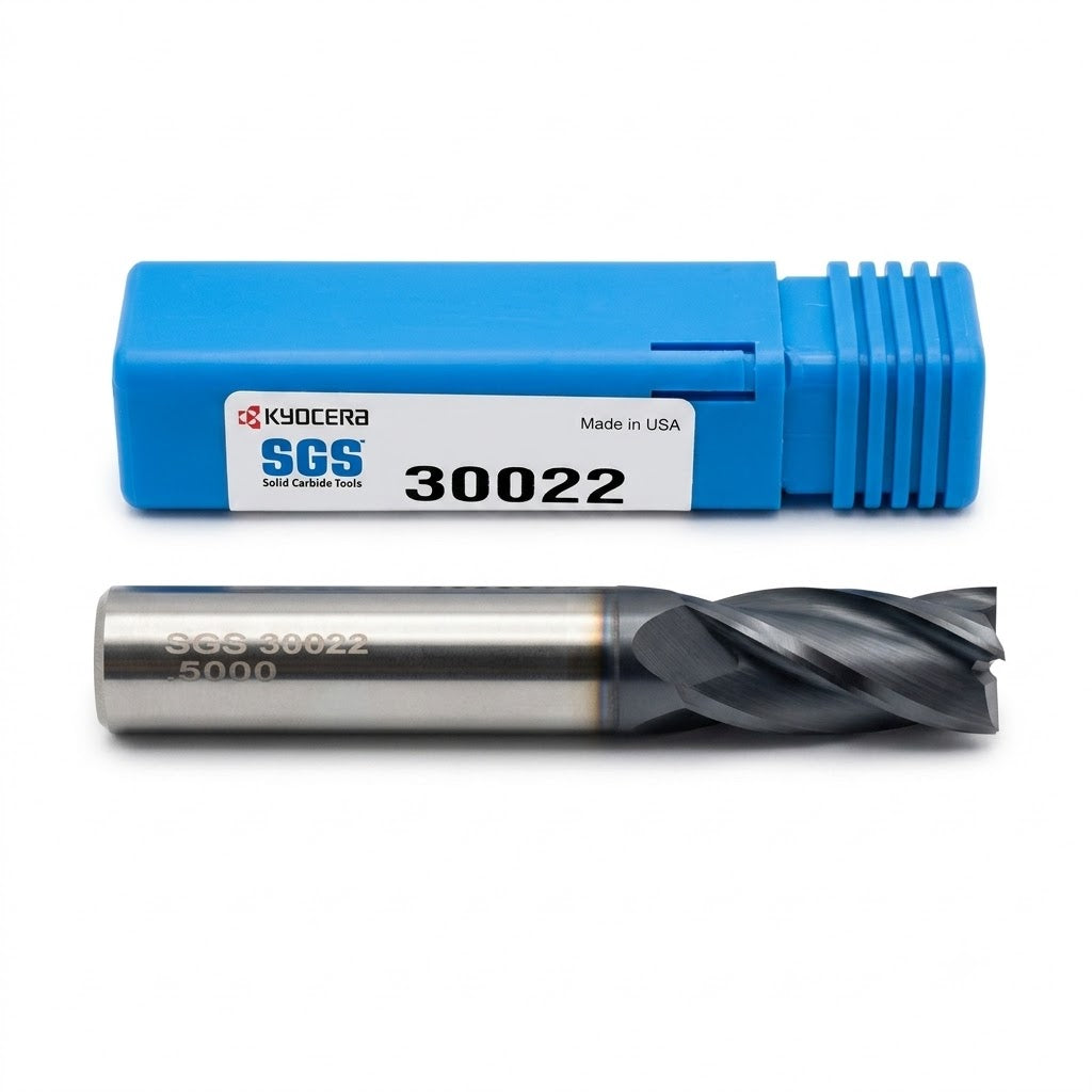 Cortador Carburo 4 Filos Punta Plana TiAlN SGS