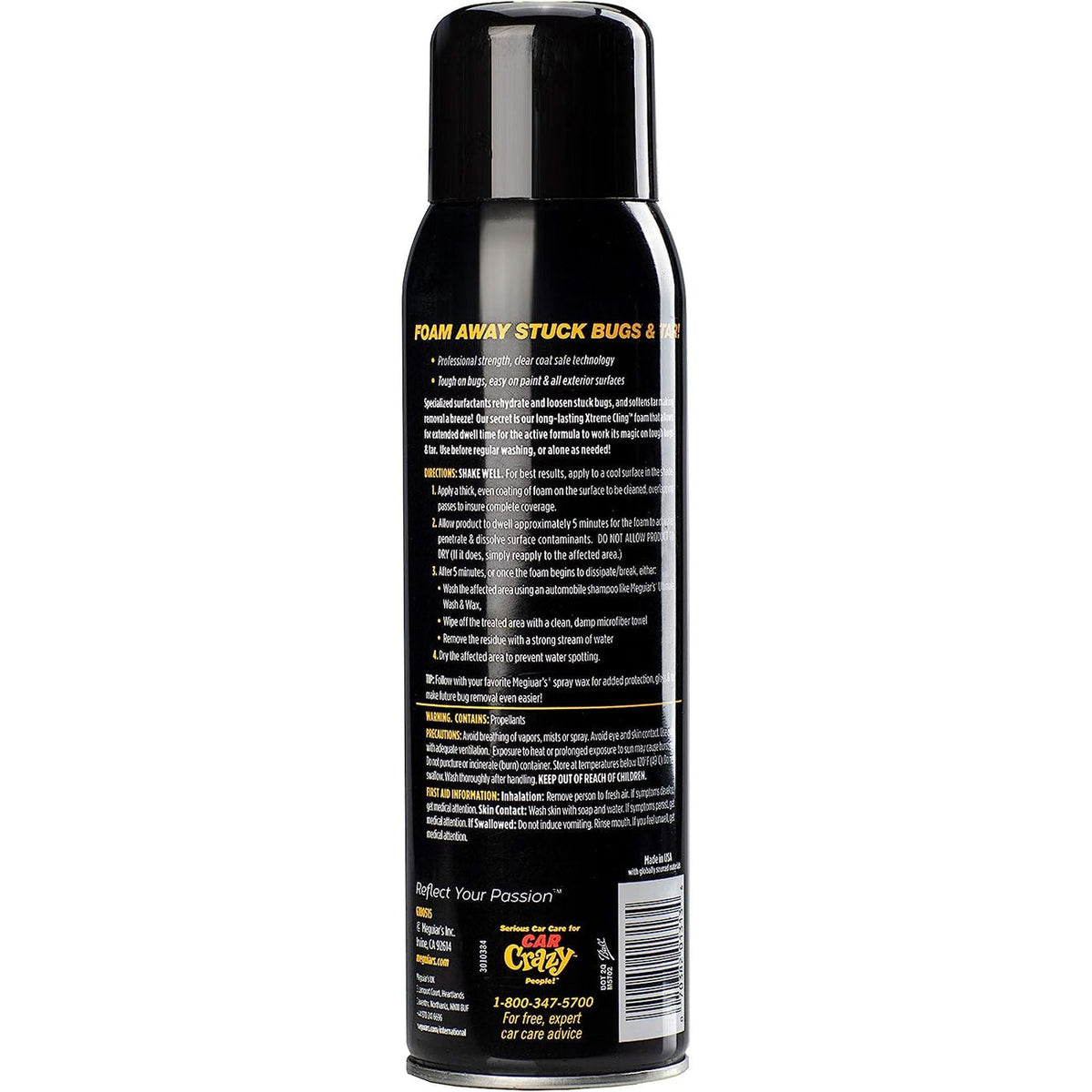 REMOVEDOR DE INSECTOS Y ALQUITRAN 425 ML ESPUMA BUG & TAR MEGUIARS