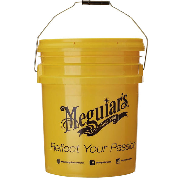 CUBETA AMARILLA CON LOGO MEGUIARS